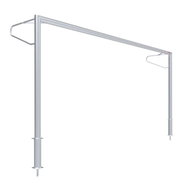 Vast aluminium voetbaldoel - Alusport VP510 - 500 x 200 cm - incl. net