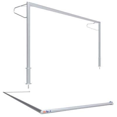 Vast aluminium voetbaldoel - Alusport VP510 - 500 x 200 cm - incl. net