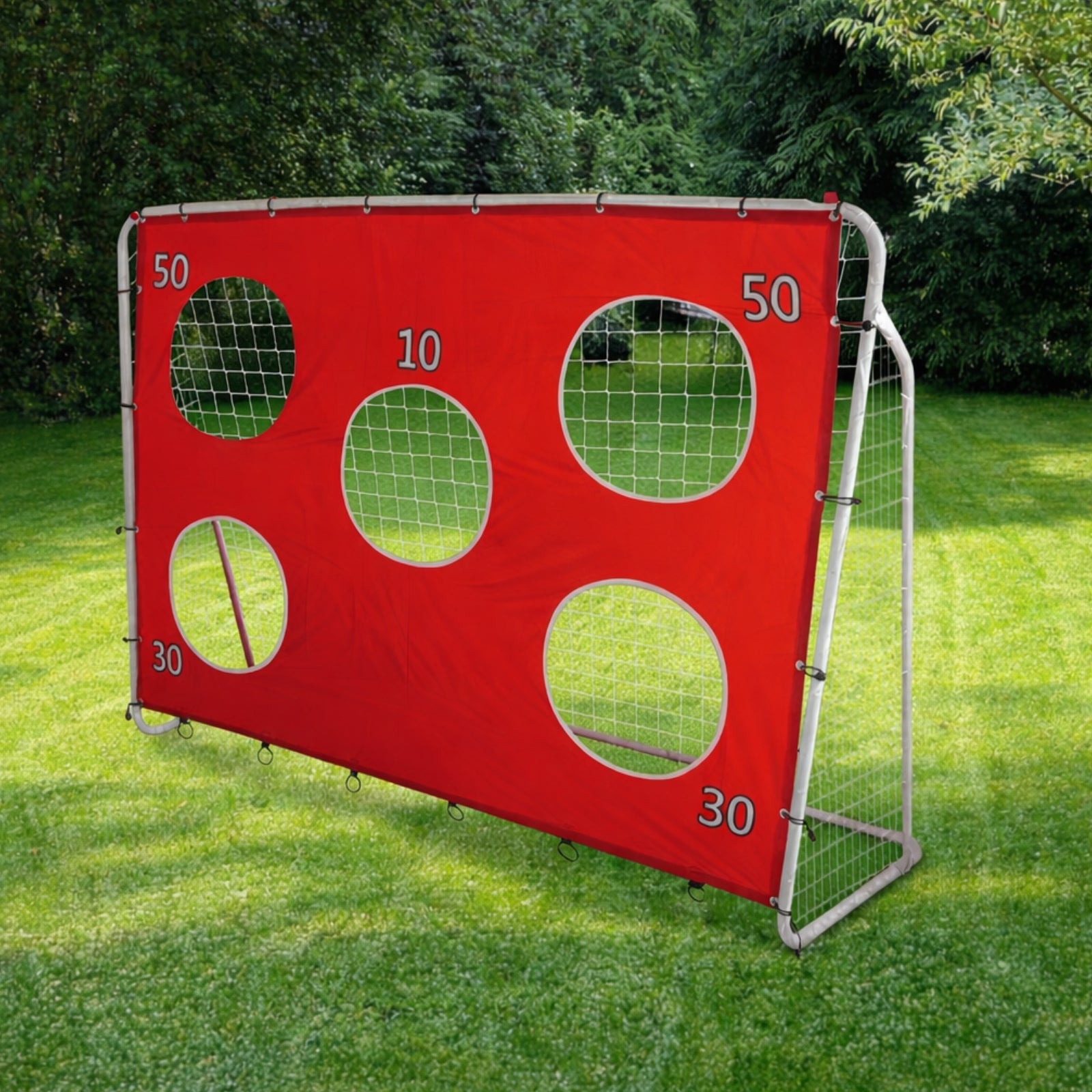 Voetbaldoel trainingsdoel met penalty wand - 213 x 152 x 75 cm