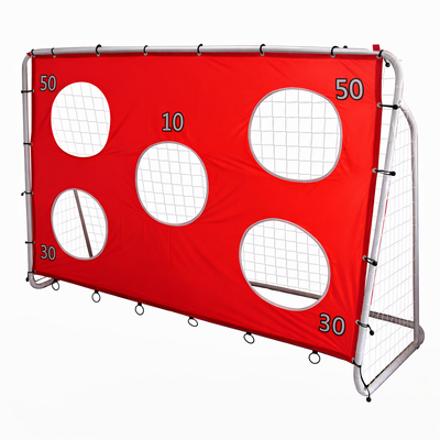 Voetbaldoel trainingsdoel met penalty wand - 213 x 152 x 75 cm