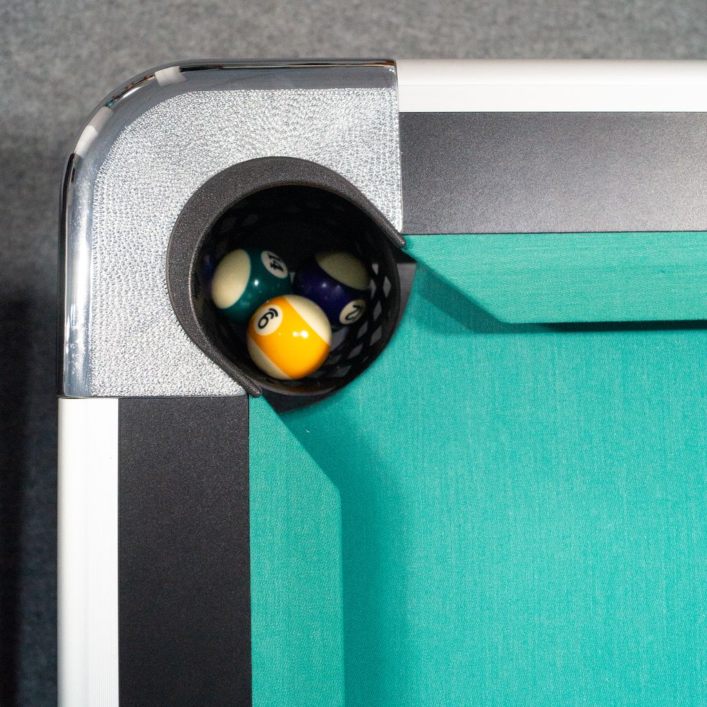 Zwarte professionele pooltafel - Winsport Orlando 7FT - 230 cm x 128 cm