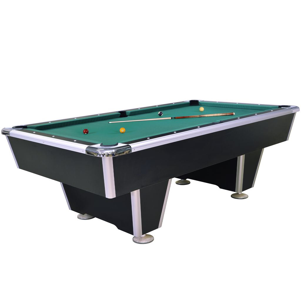 Zwarte professionele pooltafel - Winsport Orlando 7FT - 230 cm x 128 cm