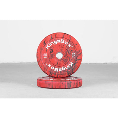 KingsBox Royal Color Flow Bumper Plates - 5 KG / 10 KG / 15 KG / 20 KG / 25 KG Bumper plates 2 x 25 kg