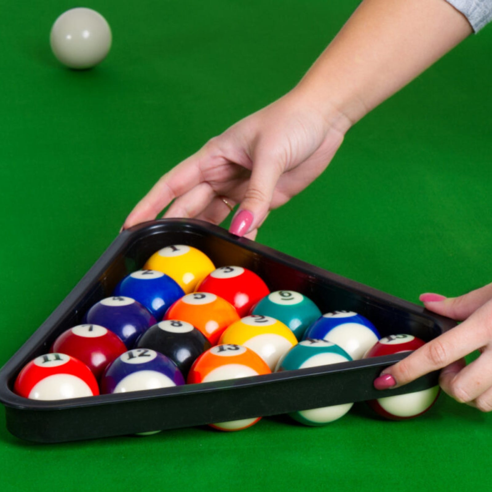 Table de billard en bois marron - Thunder 9FT - 281 x 155 cm