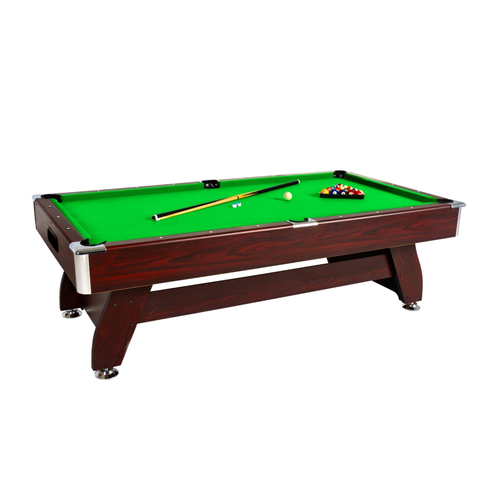 Table de billard en bois marron - Thunder 9FT - 281 x 155 cm