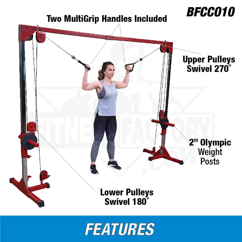 Best Fitness BFCCO10 Cable Crossover - Plate loaded