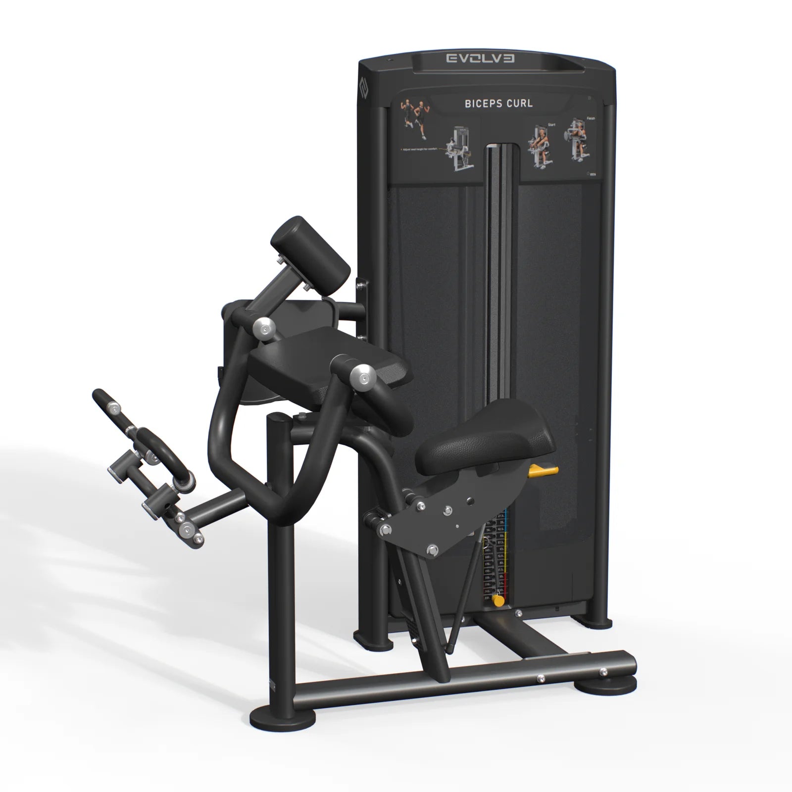 Machine à biceps - Evolve Fitness Ultra Series SC-UL-060 à charge guidée