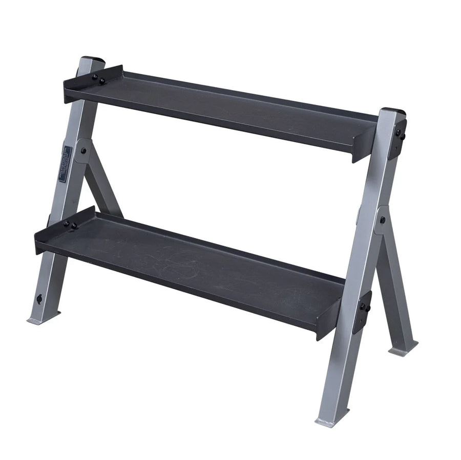 Body-Solid GDKR100(B) - Tweelaags opslagsysteem voor dumbbells en kettlebells