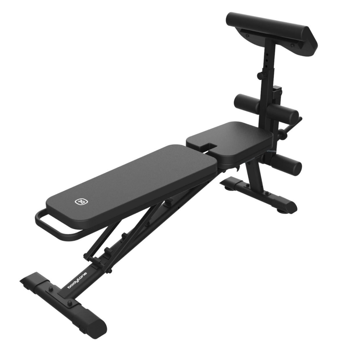 Bodytone HBC03 verstelbare fitnessbank - (incline / flat + biceps curls / leg curls)