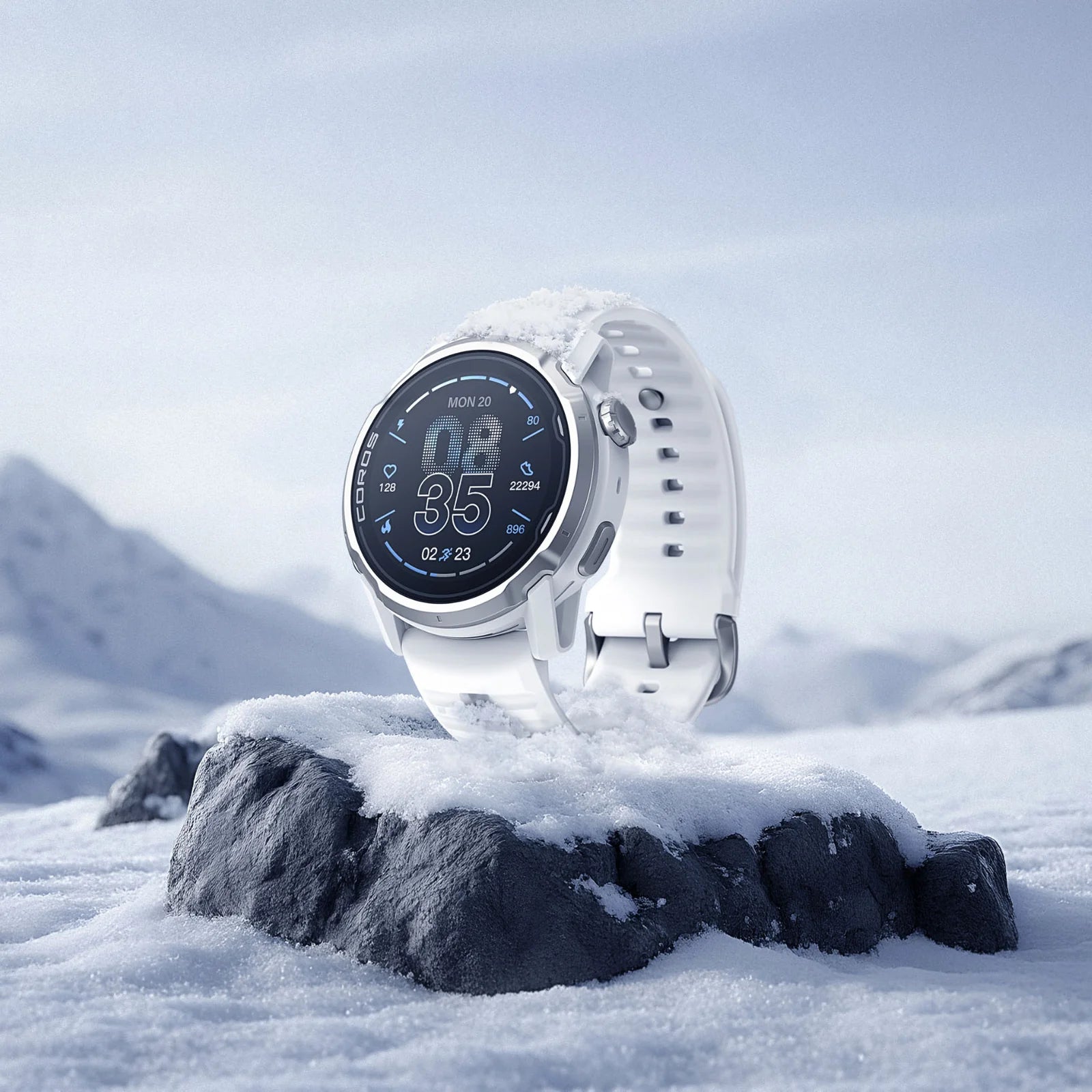 Coros Apex 4 46mm wit - GPS sport & adventure watch / multisporthorloge