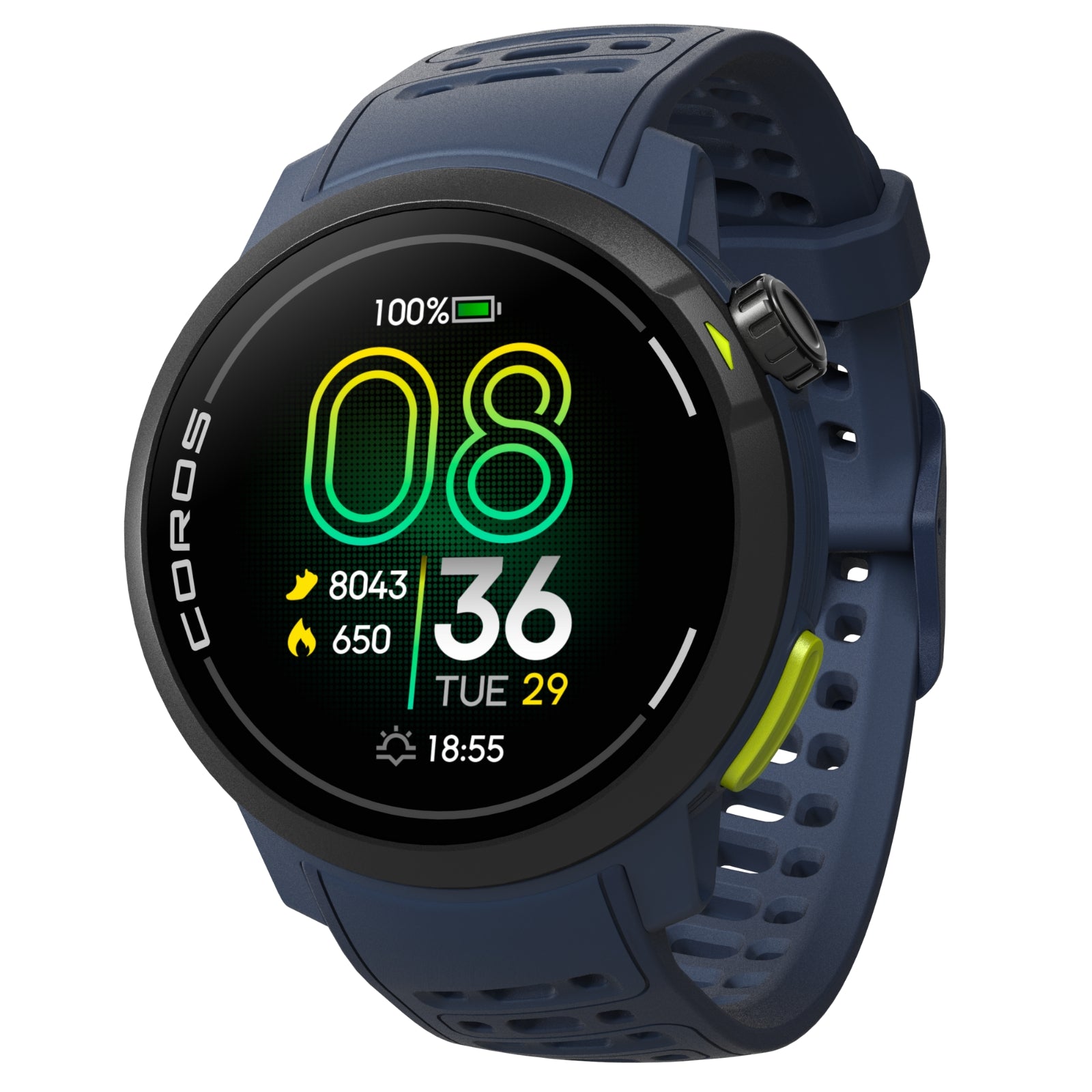 Coros PACE Pro Navy / Blauw (AMOLED) - GPS Sport & Adventure Watch / Multisporthorloge
