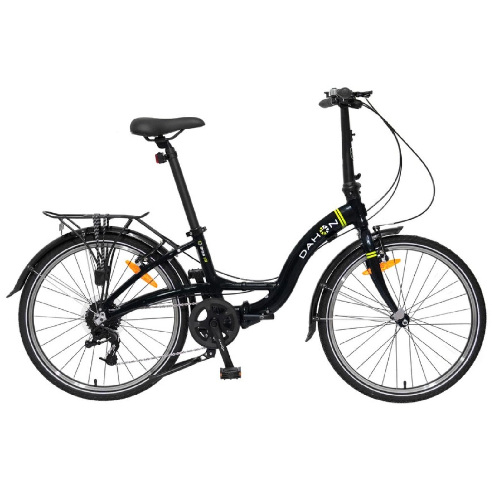 Vouwfiets - Dahon Briza D8 24" - Obsidian / Zwart - 8-speed derailleur - V brakes