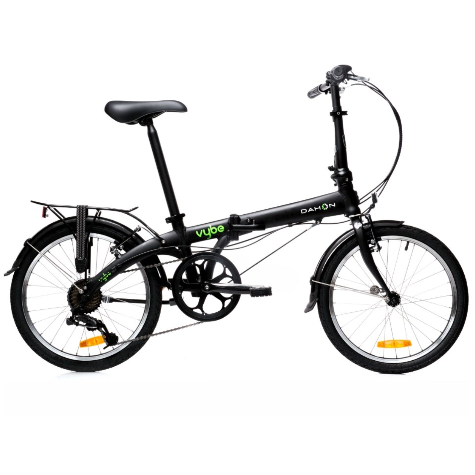 Vouwfiets - Dahon Vybe D7 20" - Shadow / Mat Zwart - 7-speed derailleur - V brakes