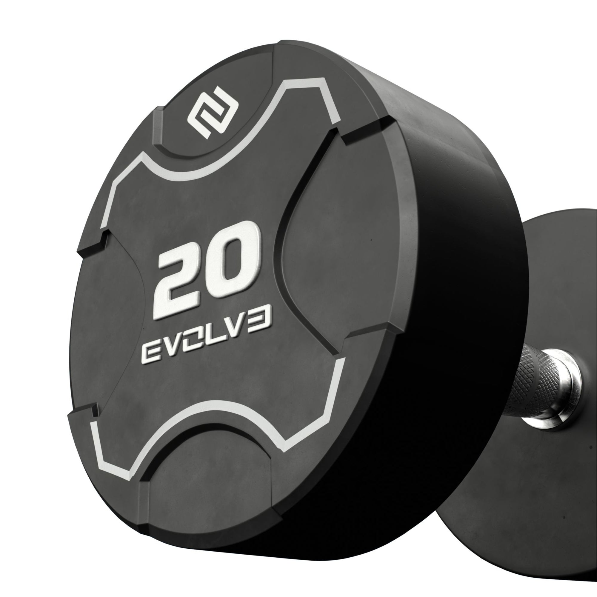 Ensemble d'haltères en uréthane Evolve Fitness Ultra Series (12,5 - 35 kg)