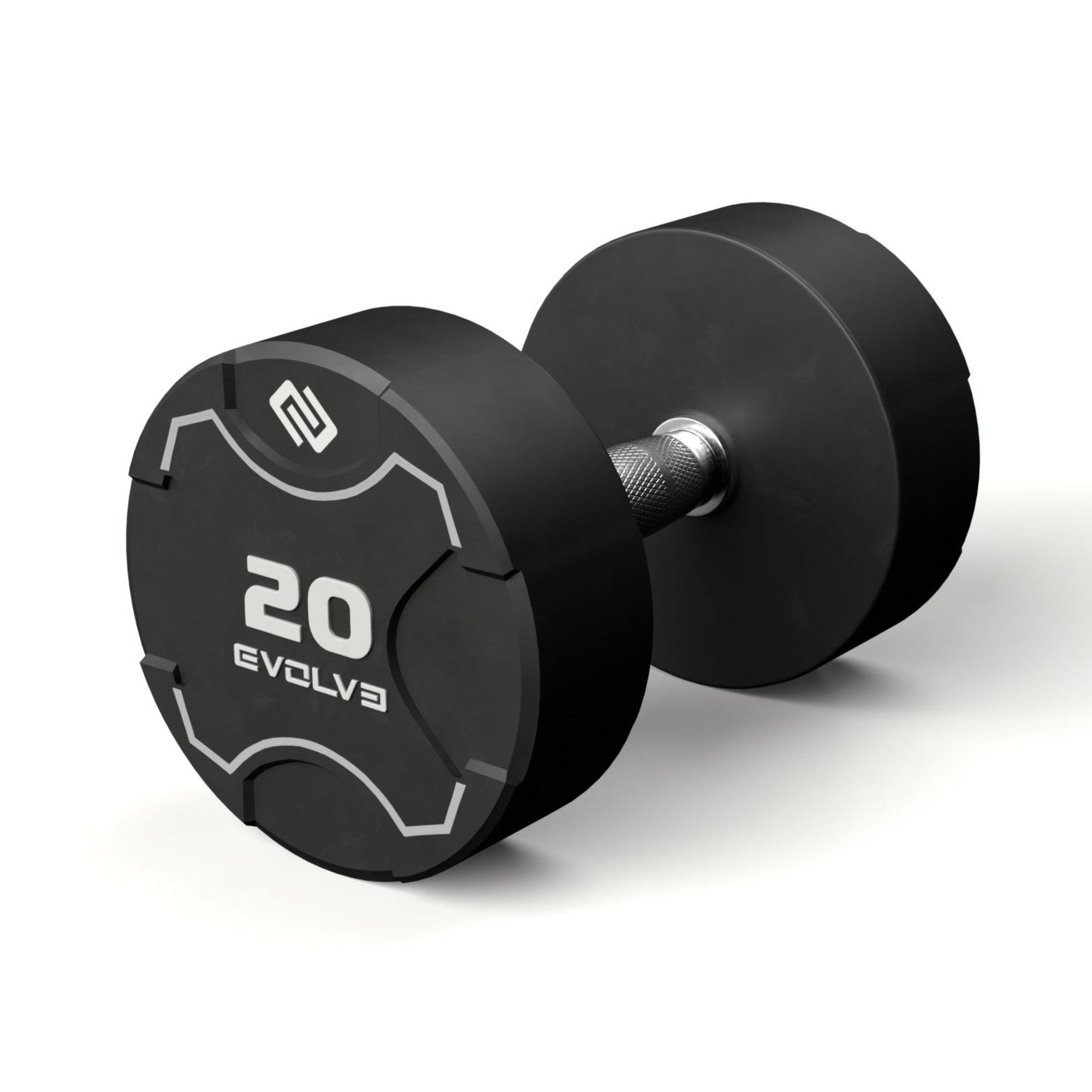 Ensemble d'haltères en uréthane Evolve Fitness Ultra Series (12,5 - 35 kg)