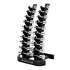 Evolve Fitness chrome dumbbell set met 10 stuks premium halters - 1-10 kg