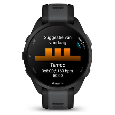 Garmin Forerunner 165 Zwart - 43mm - Hardloop & multisport horloge