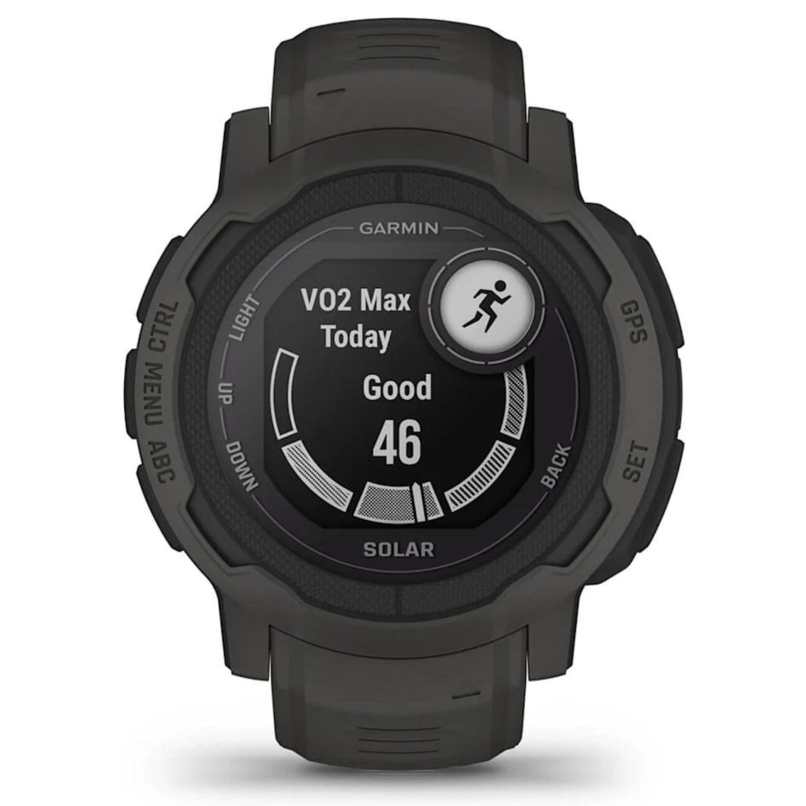 Garmin Instinct 2 Solar Zwart / Graphite - 45 mm - Robuuste smartwatch voor multisport & avontuur op zonne-energie