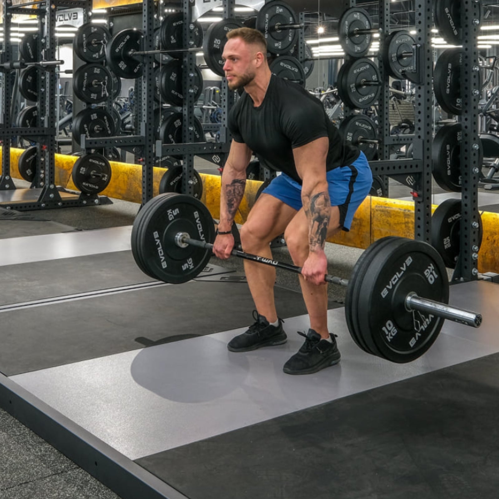 Gewichthefplatform voor power rack - Evolve Fitness PP-IN-200 - 305 x310x10 cm