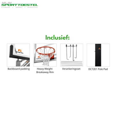 Goalrilla DC72EI Professionele Basketbalpaal (Inground) - In hoogte verstelbaar