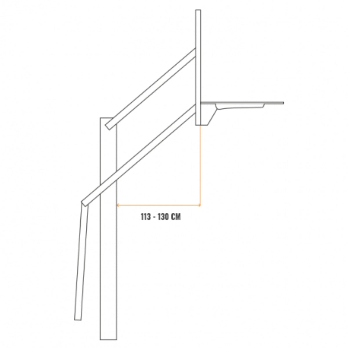 Goalrilla DC72EI Professionele Basketbalpaal (Inground) - In hoogte verstelbaar