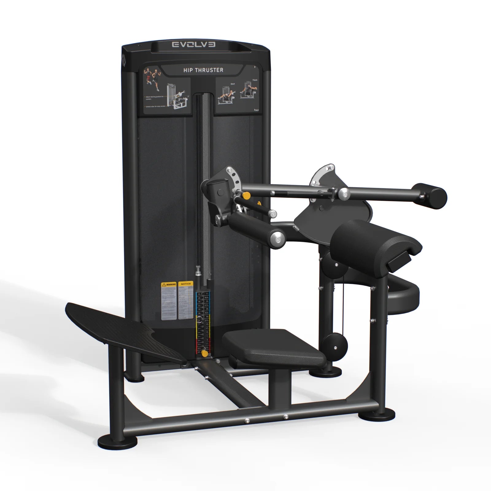 Machine à hip thrust - Evolve Fitness Ultra Series SC-UL-220 à charge guidée