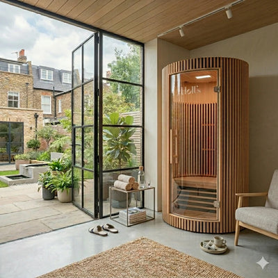 Infraroodsauna voor 1 persoon - Holl's Moon - Natuurlijk hout