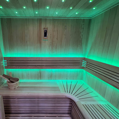 Sauna à vapeur finlandais luxueux pour 4 personnes - Holl's Utopia 4 (6 kW)