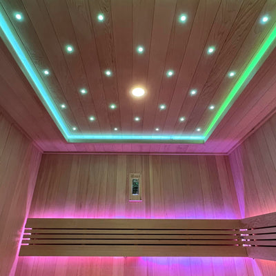 Sauna à vapeur finlandais luxueux pour 4 personnes - Holl's Utopia 4 (6 kW)