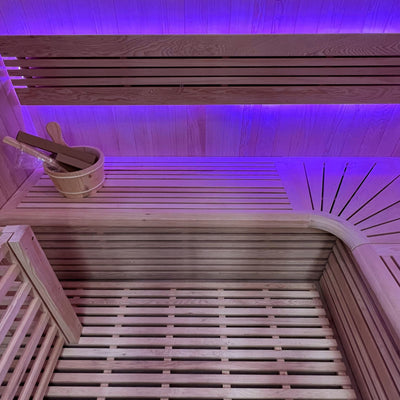 Sauna à vapeur finlandais luxueux pour 4 personnes - Holl's Utopia 4 (6 kW)