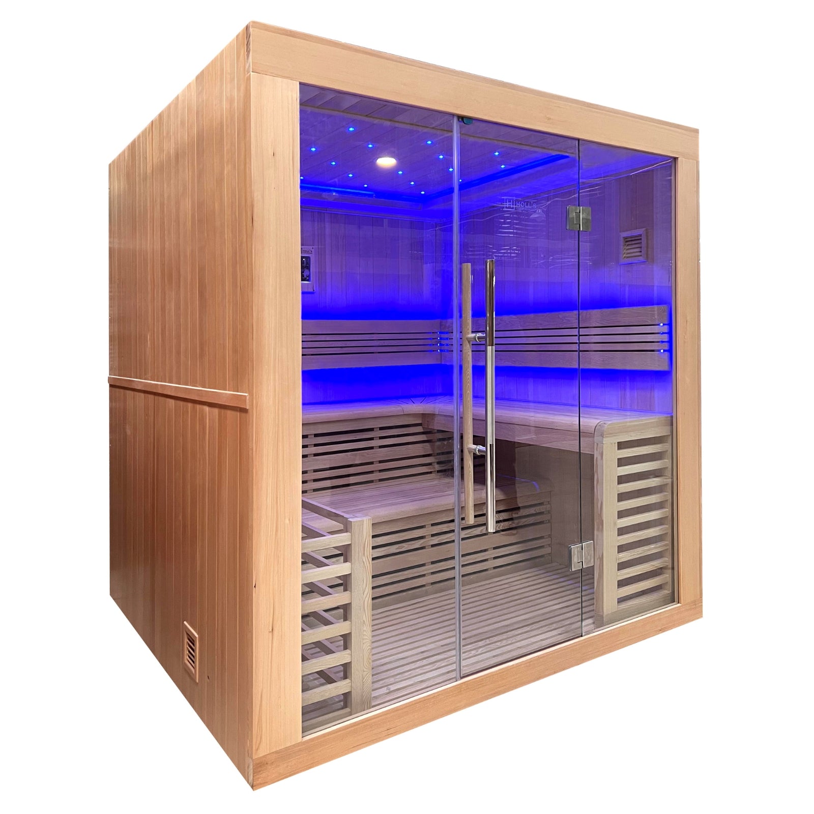 Sauna à vapeur finlandais luxueux pour 6 personnes - Holl's Utopia 6 (8 kW)