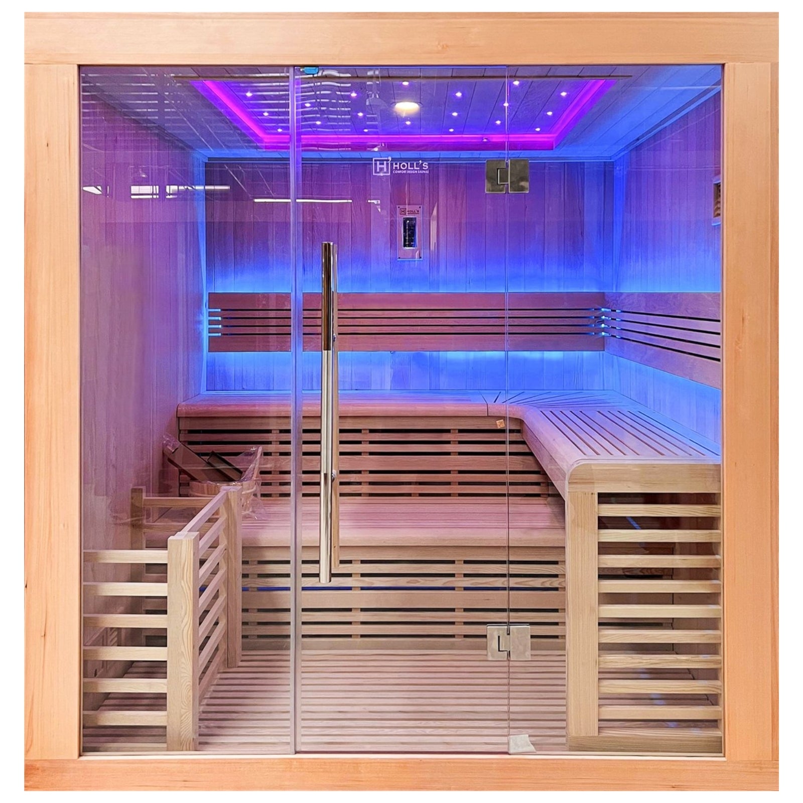 Sauna à vapeur finlandais luxueux pour 6 personnes - Holl's Utopia 6 (8 kW)