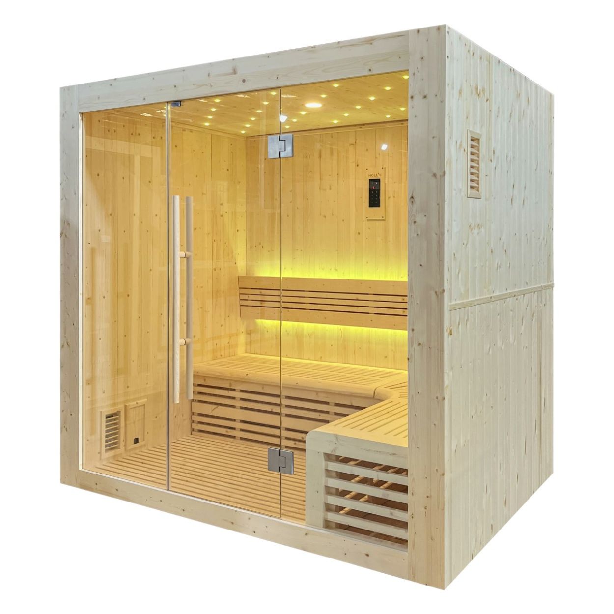 Luxe Finse stoomsauna voor 4 personen - Holl's Utopia 4 (6 kW)
