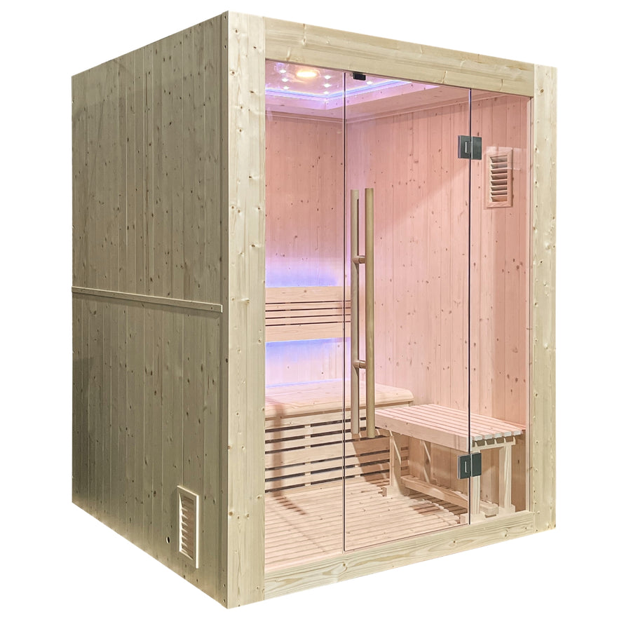 Luxe Finse stoomsauna voor 3 personen - Holl's Utopia 3 (4.5 kW)