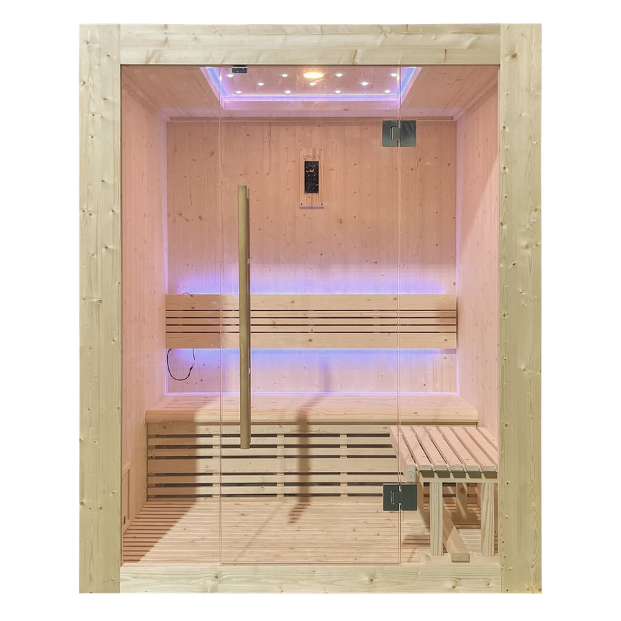 Luxe Finse stoomsauna voor 3 personen - Holl's Utopia 3 (4.5 kW)