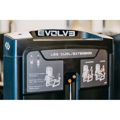 Leg Extension / Leg Curl Machine - Evolve Fitness Ultra Series SC-UL-250 Selectorized