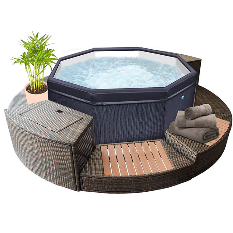 Spa de surface NetSpa Octopus avec ensemble de meubles pour 5/6 personnes