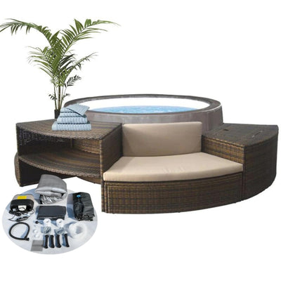 Spa de surface NetSpa Vita Premium avec ensemble de meubles pour 5/6 personnes