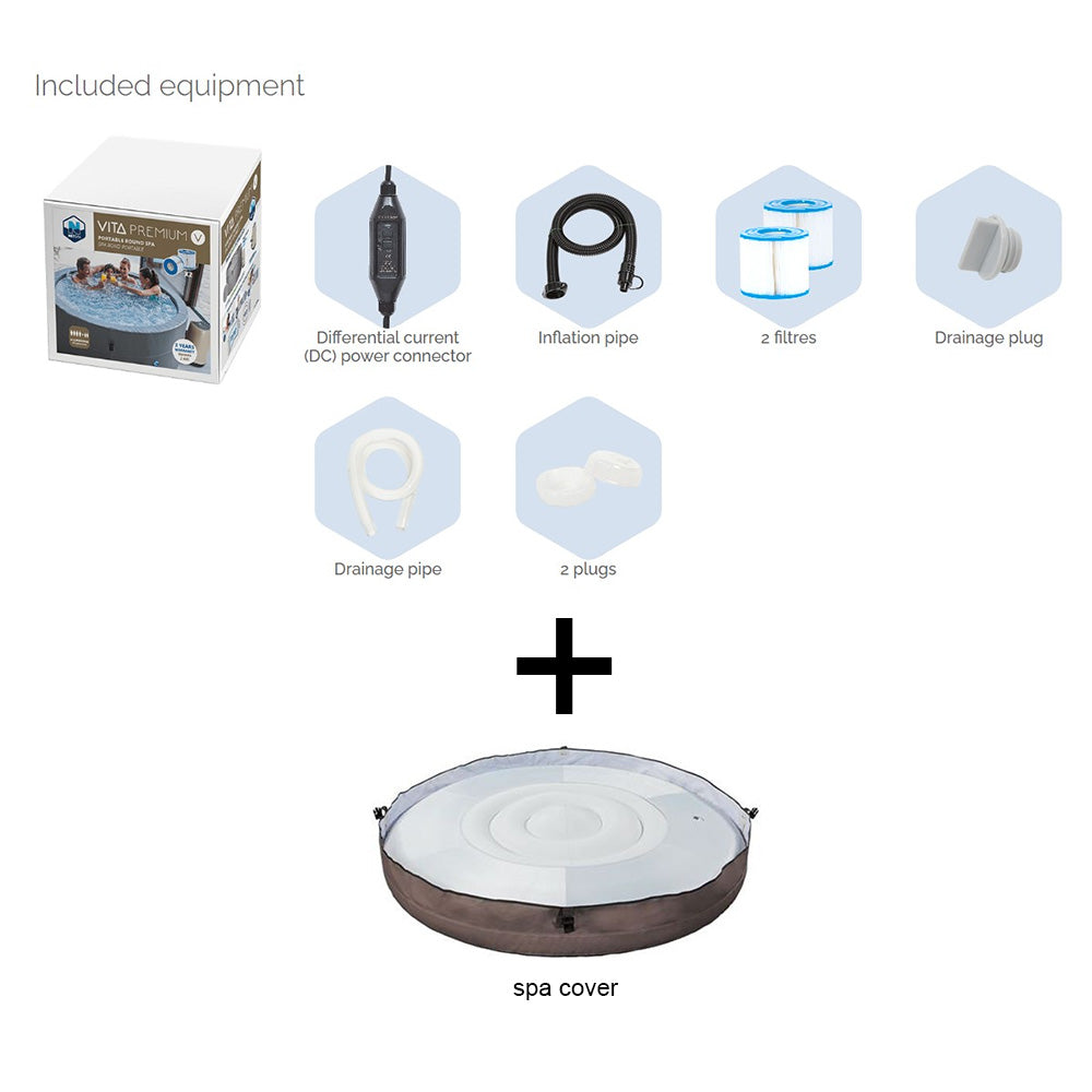 Spa de surface NetSpa Vita Premium avec ensemble de meubles pour 5/6 personnes
