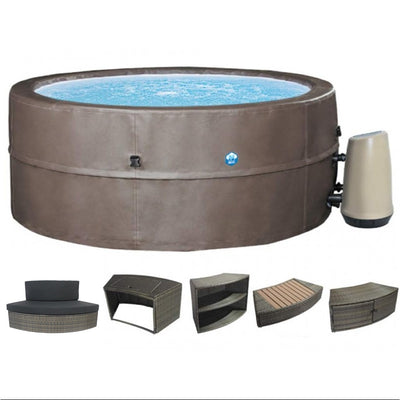 Spa de surface NetSpa Vita Premium avec ensemble de meubles pour 5/6 personnes