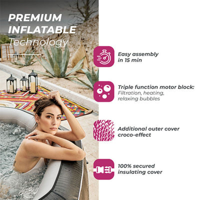 Aufblasbarer Whirlpool für 5/6 Personen - NetSpa Python