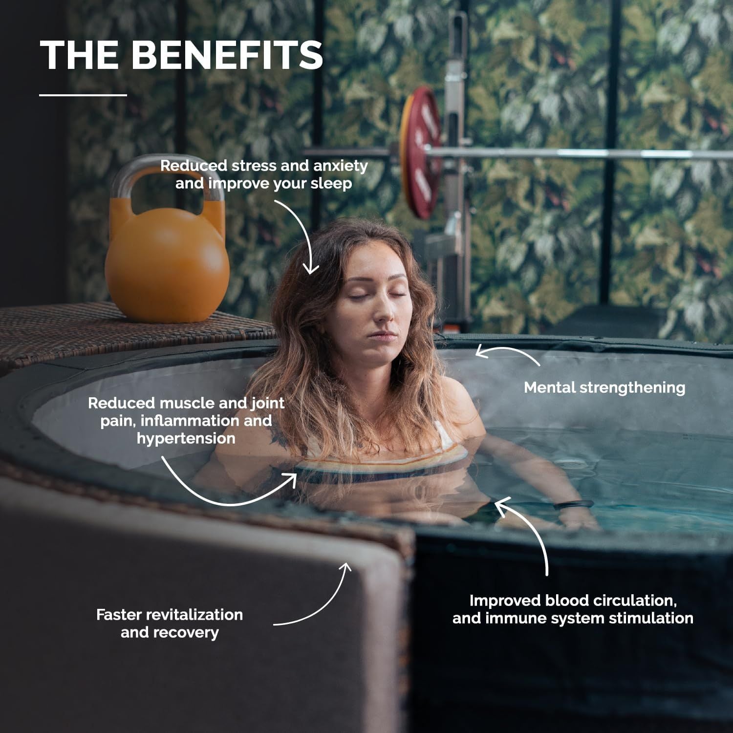 NetSpa Ice Vita ijsbad + spa voor 4 personen - multifunctioneel - 3kW