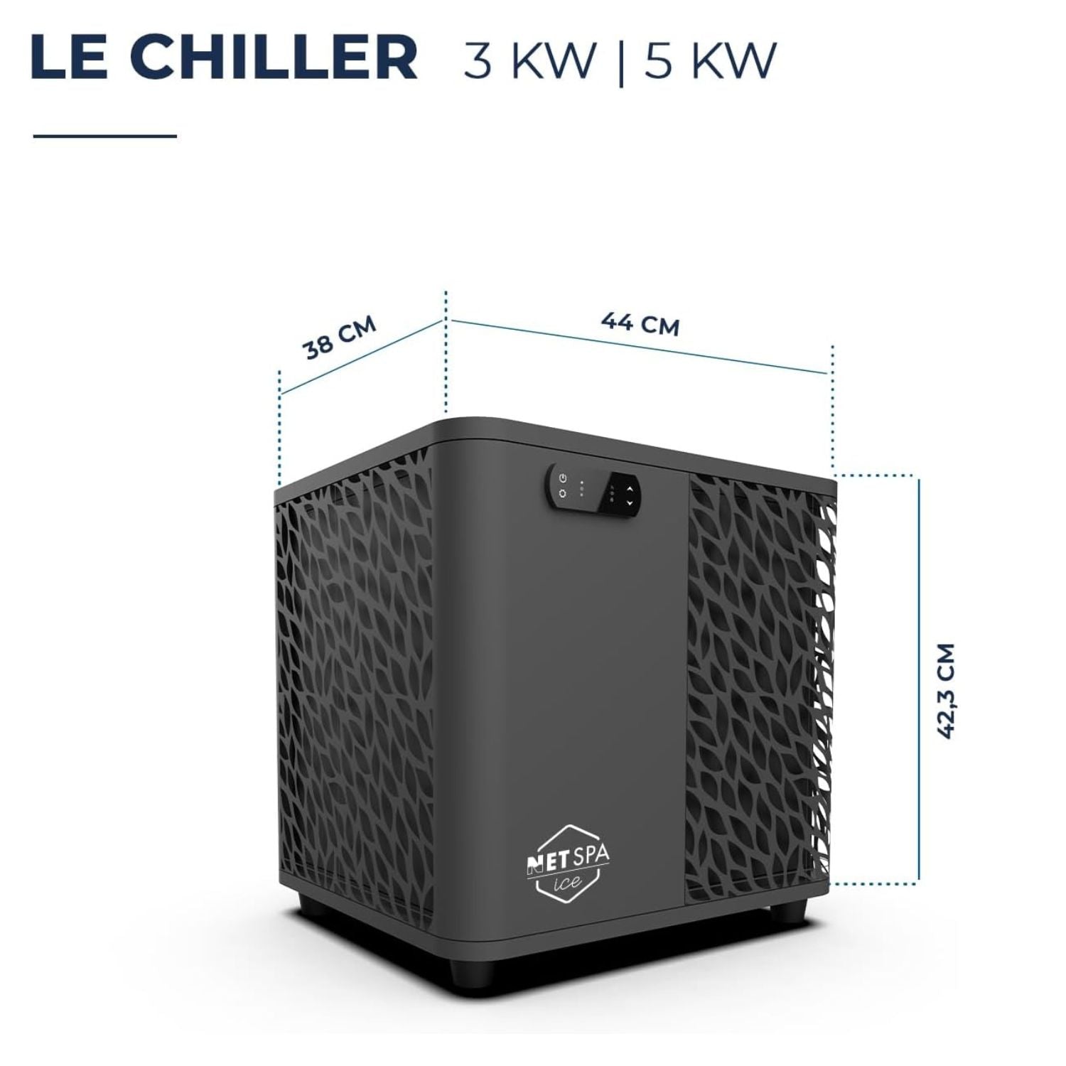 NetSpa Ice Vita ijsbad + spa voor 4 personen - multifunctioneel - 3kW