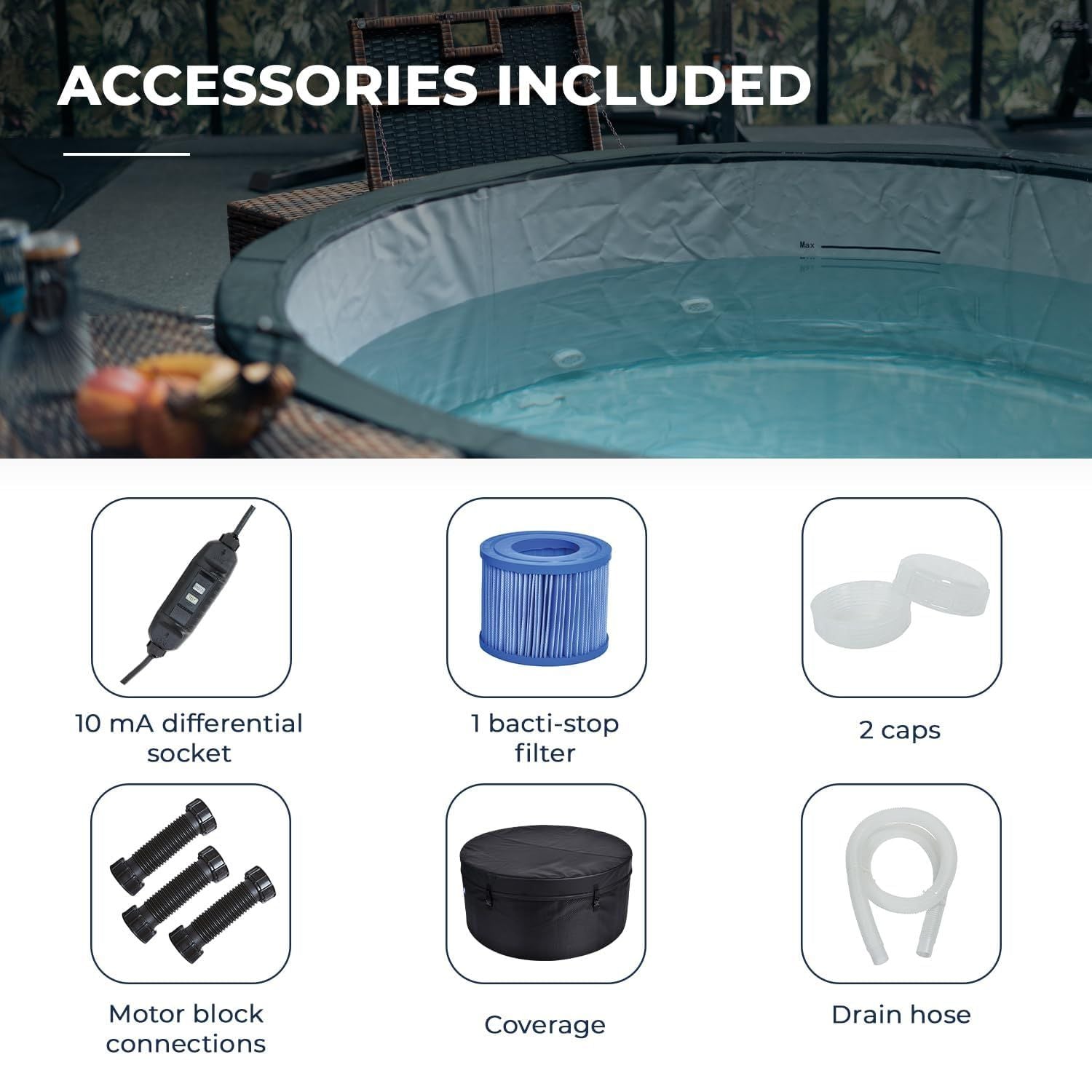 NetSpa Ice Vita ijsbad + spa voor 4 personen - multifunctioneel - 3kW