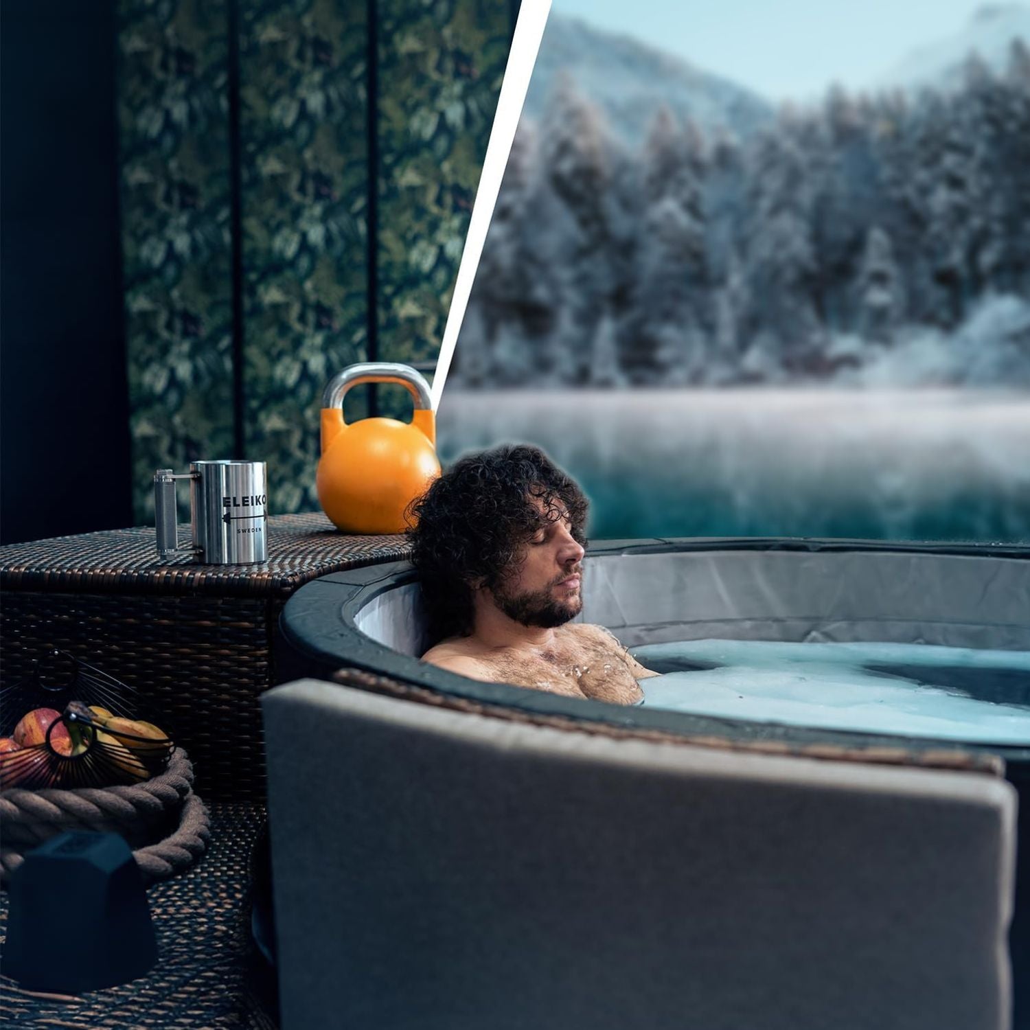 NetSpa Ice Vita ijsbad + spa voor 4 personen - multifunctioneel - 3kW