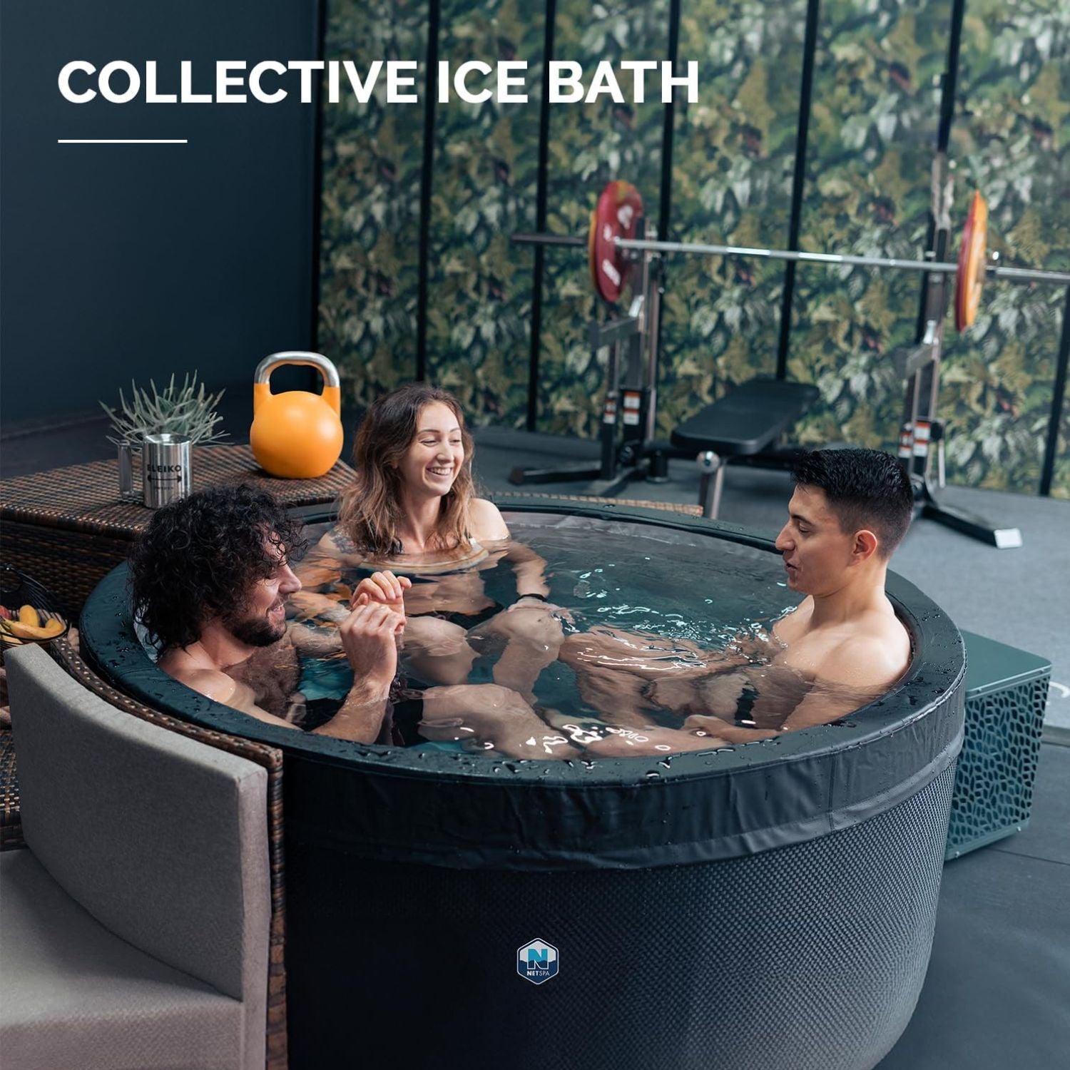 NetSpa Ice Vita Eisbad + Spa für 4 Personen - multifunktional - 5 kW