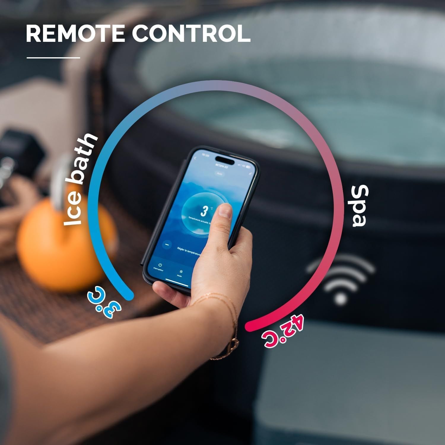 NetSpa Ice Vita Eisbad + Spa für 4 Personen mit Möbelset - multifunktional - 5kW