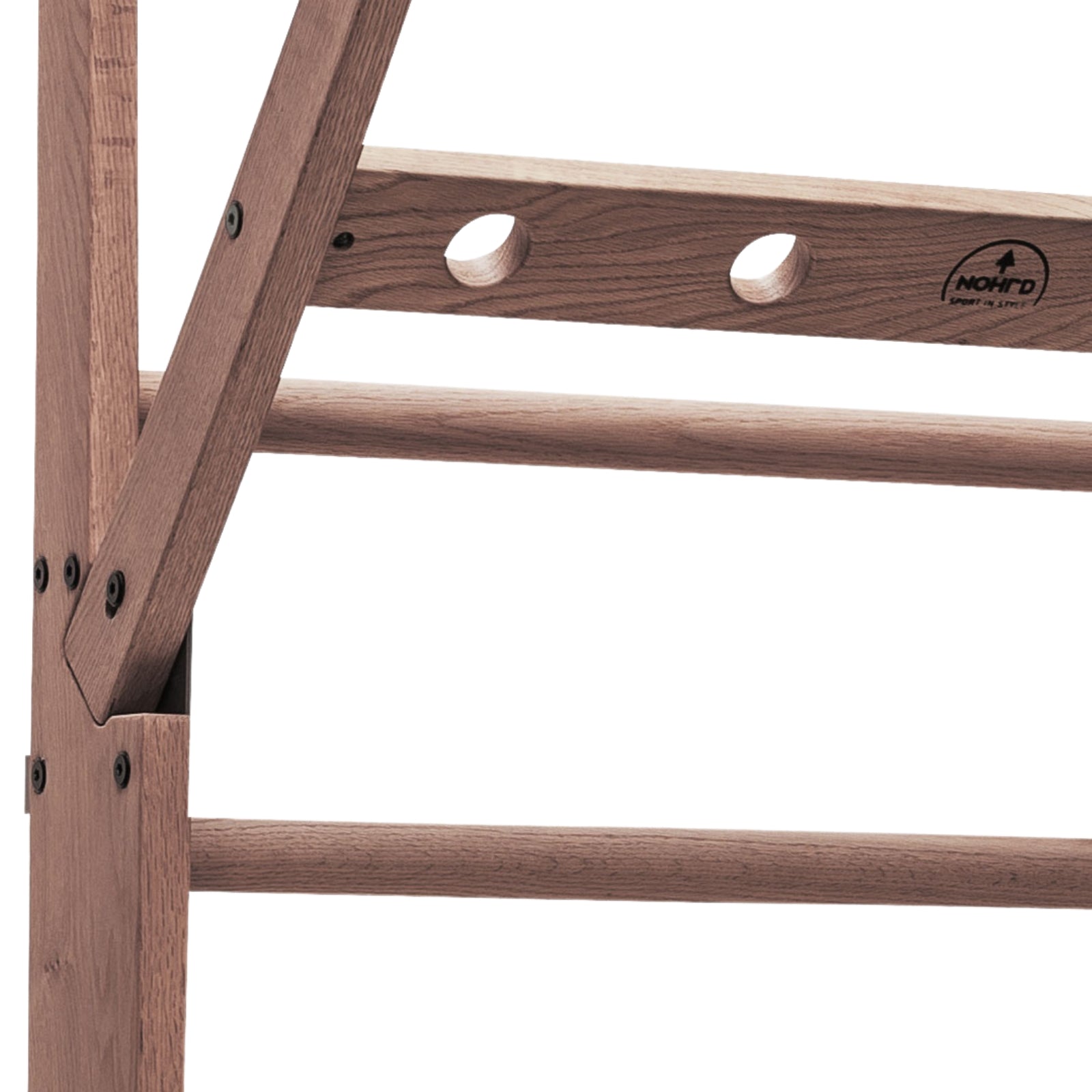 NOHRD Wallbars Vintage Eiken - Uitklapbaar wandrek  - Gebeitst eikenhout