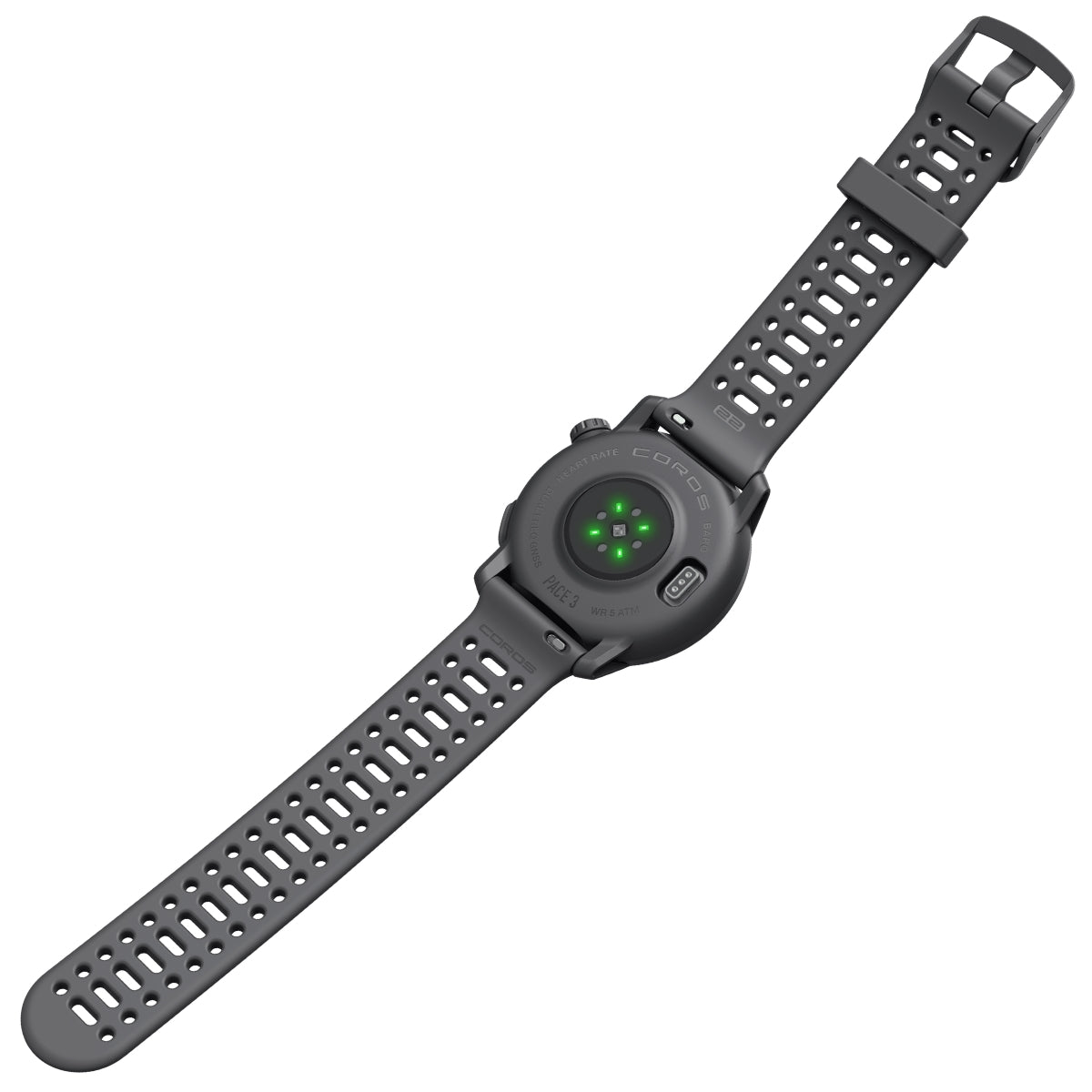 Coros PACE 3 Black Silicone - GPS Sport & Adventure Watch / Multisporthorloge