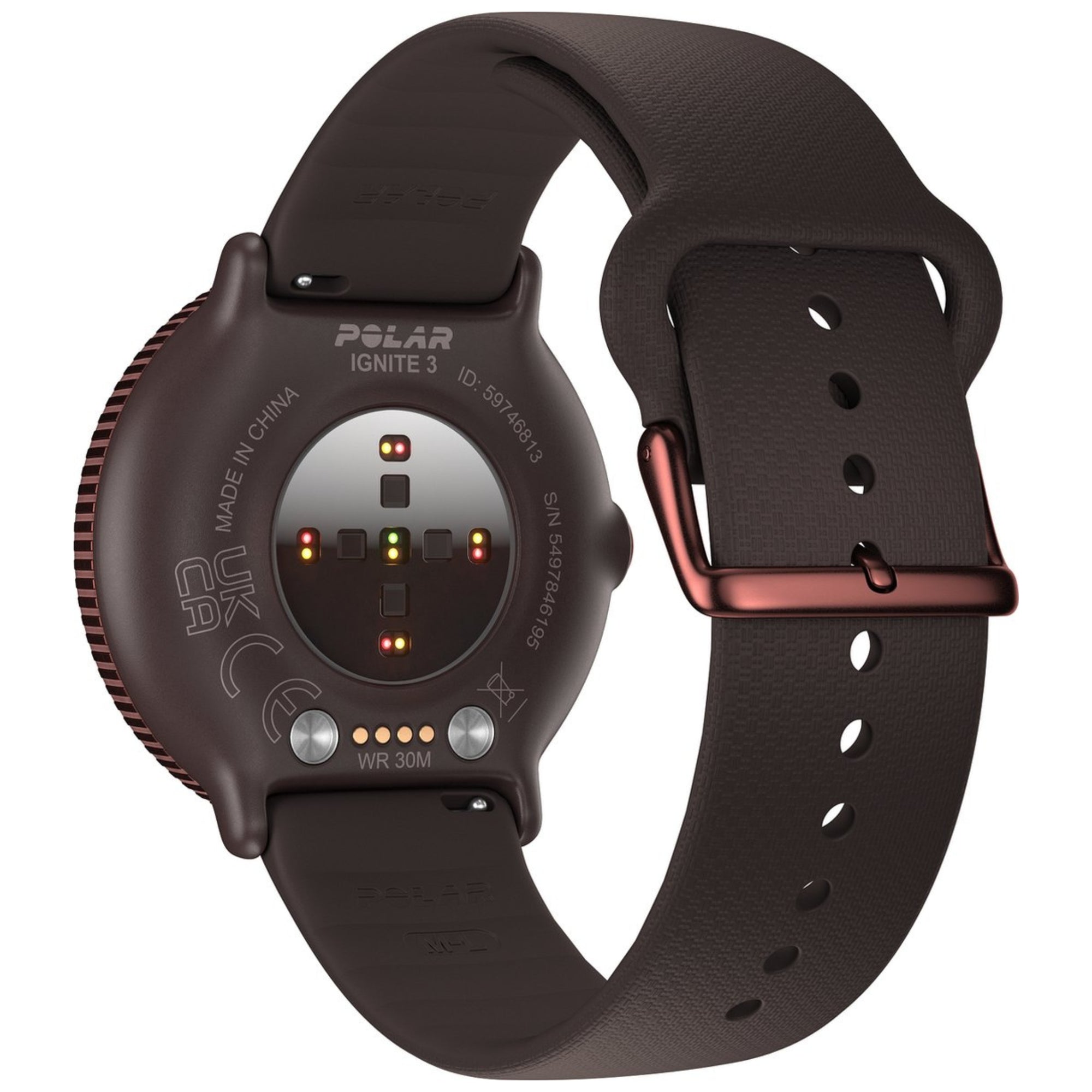 Polar Ignite 3 Brown Copper (bruin) - Premium Multisport Horloge S-L